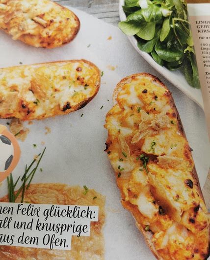 Überbackene Hähnchenbaguettes