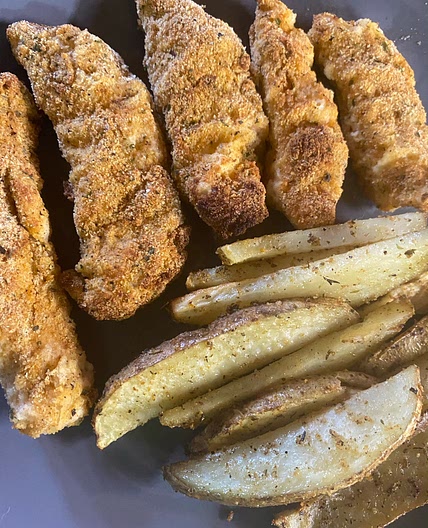Chicken Strips & Potato Wedges