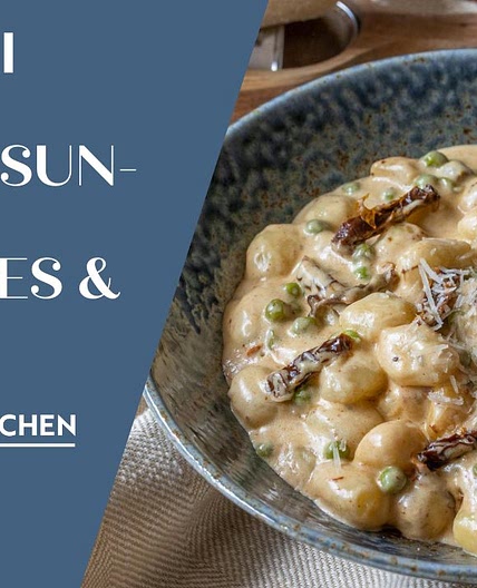 One-Pan Creamy Gnocchi, Sun-Dried Tomatoes and Peas One-Pan Creamy Gnocchi with Sun-Dried Tomatoes and Peas
