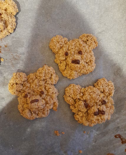 Oatmeal vegan bear cookies