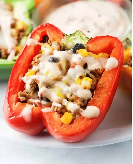 Chipotle Turkey Stuffed Peppers