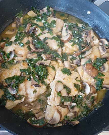 Sautéed Chicken and Mushrooms