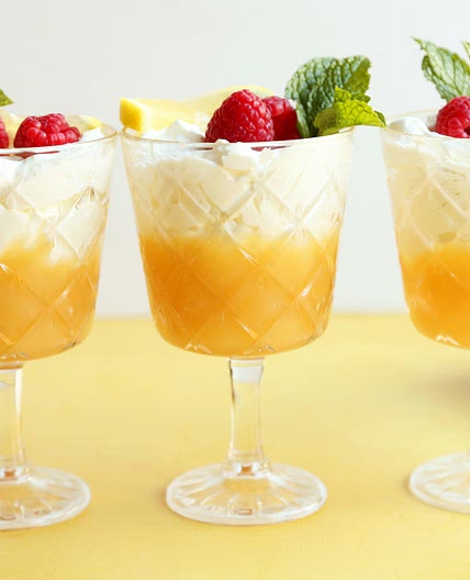 Limoncello, Raspberry & Mascarpone Mousse