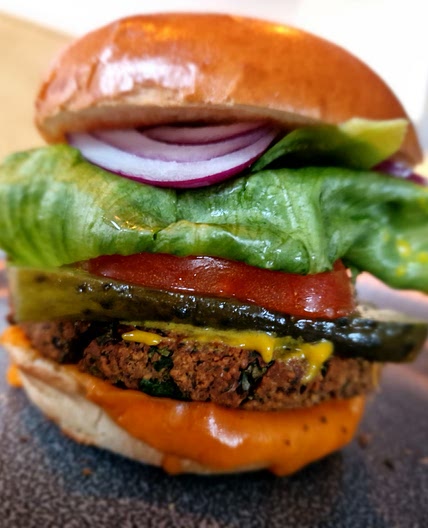 Air Fryer Black Bean Burger