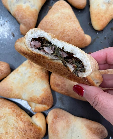 Spinach hand pies