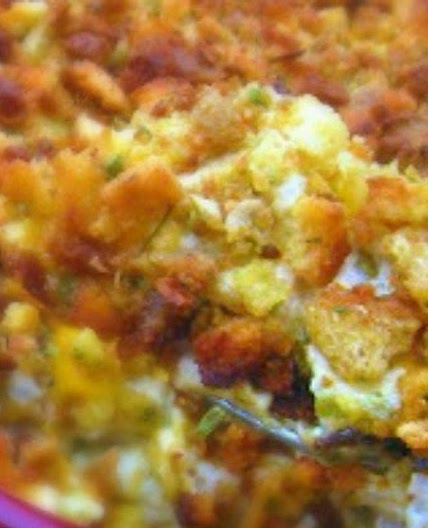 Chicken Terrific {This is not your typical casserole...the ingre
