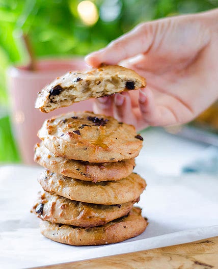 Galletas de mantequilla con chips de chocolate