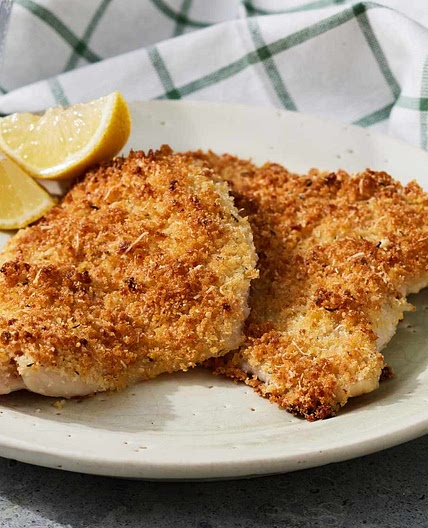 Baked Flounder with Panko and Parmesan
