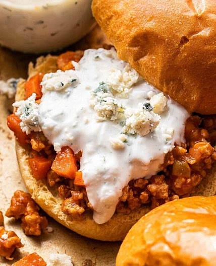 Buffalo Chicken Sloppy Joes