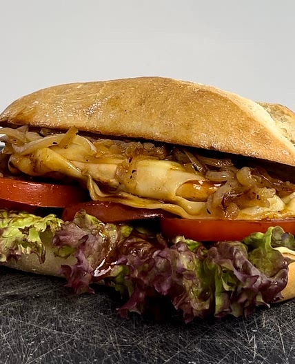 Sweet and salty BBQ chicken sandwich