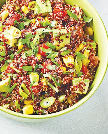 Red Quinoa-avocado salad