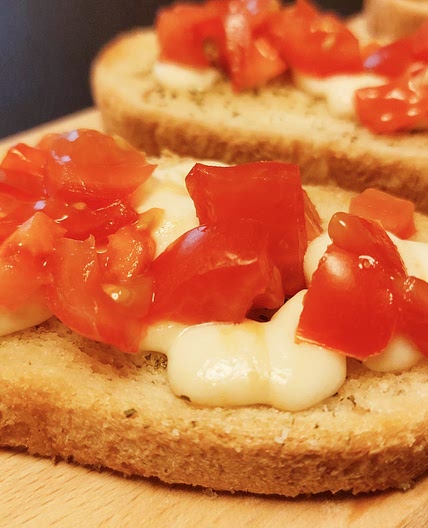 Bruschette - Tomato and mozzarella