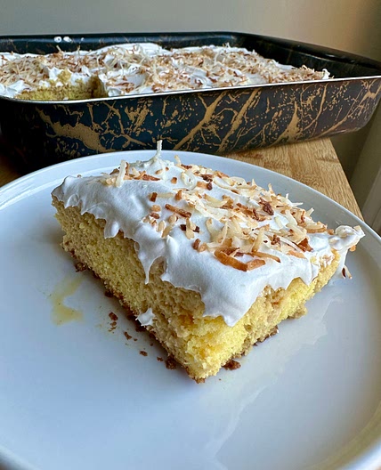 Coffee tres leches cake
