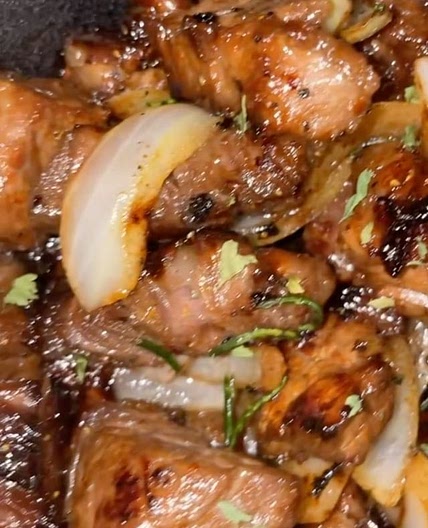 Bourbon Glazed Steak Bites