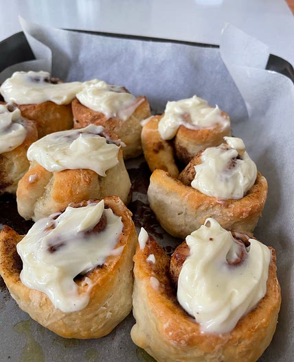 No yeast cinnamon scrolls