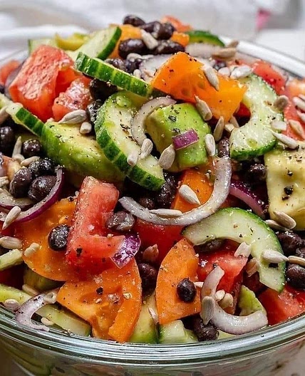 Avocado and Black bean Salad