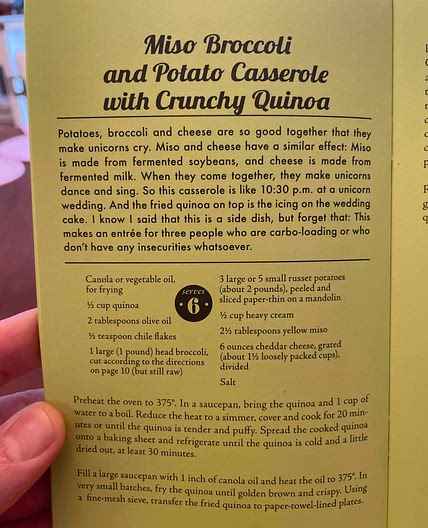 Miso Broccoli Potato Casserole