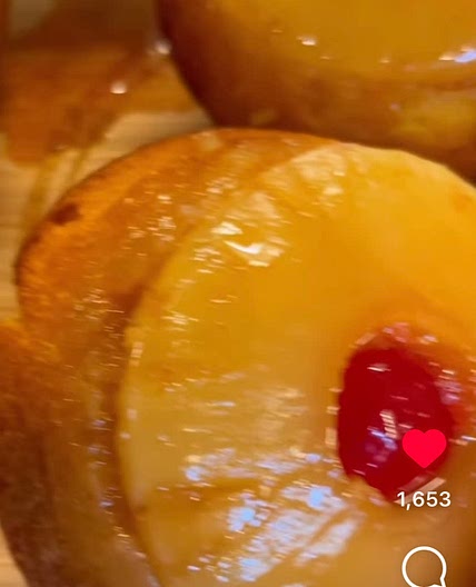 Single Serve Pineapple Upside-down Cake