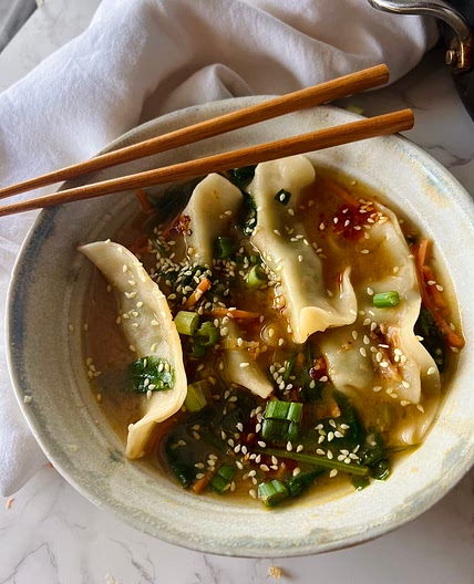 Miso Dumpling Soup (15 Minutes)