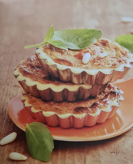 Quiche à la tomate et au pesto