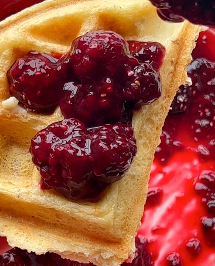 Gluten-Free Tofu Chia Seed Waffles