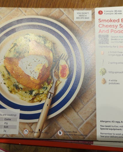Smoked Basa with Cheesy Spinach Mash and a Poached Egg