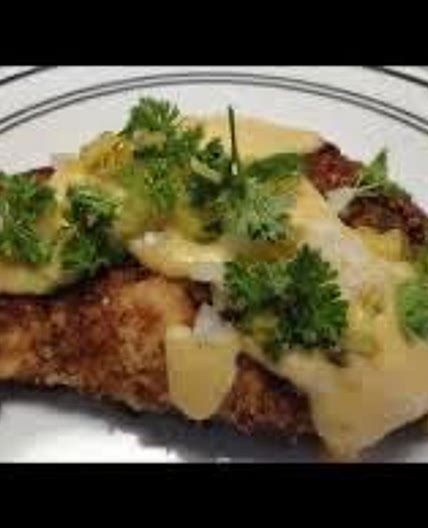 Pretzel Crusted Chicken W/ Cheddar Mustard Sauce