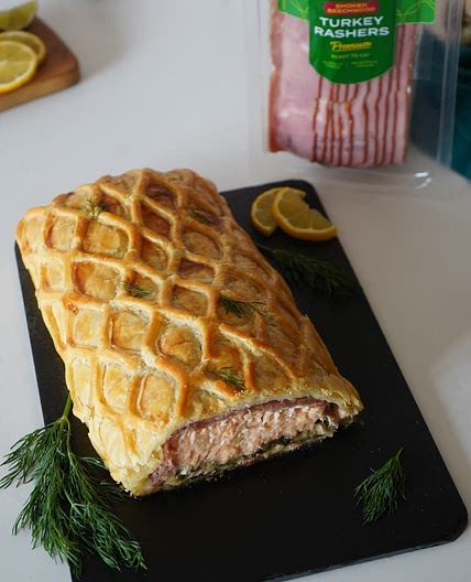 Salmon Wellington With Turkey Rashers
