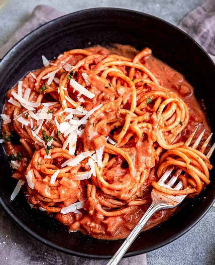 One pot pasta rosé rose