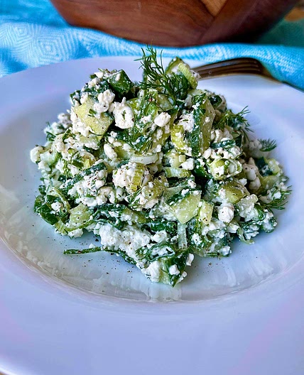 Green Cheese Salad ( High Protein) 