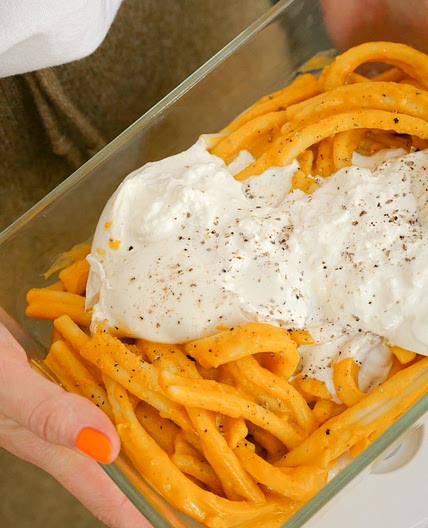 Pâtes butternut buratta 🍝