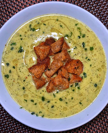 Roasted Courgette & Feta Soup