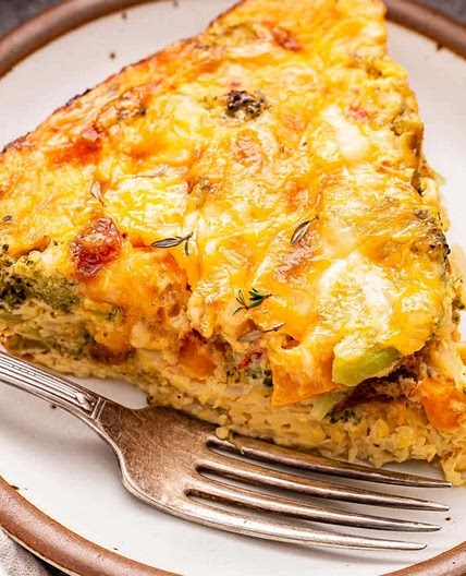 Crustless Vegetable Quiche