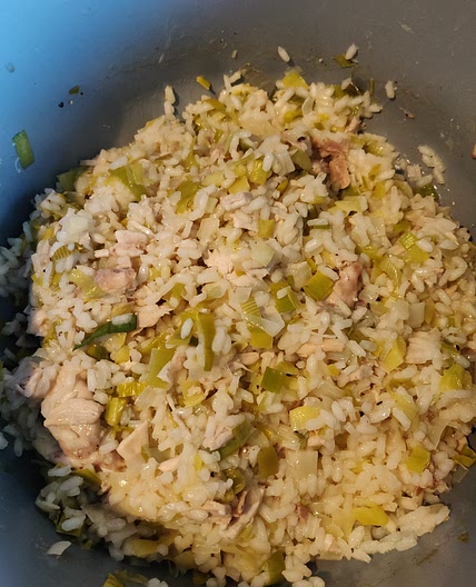Lemon chicken risotto