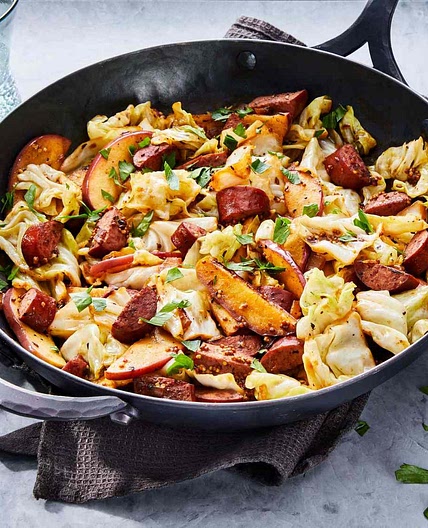 Cabbage & Kielbasa Skillet