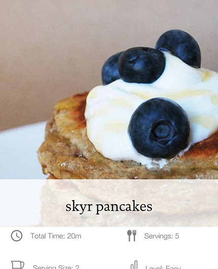 Siggi's skyr pancakes
