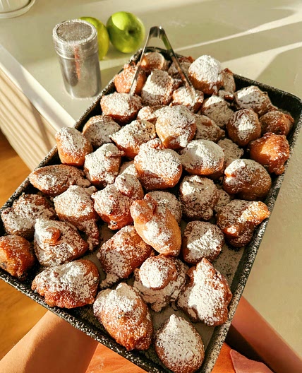 Dutch Oliebollen (Traditional Dairy-Free and Egg-Free Recipe - V