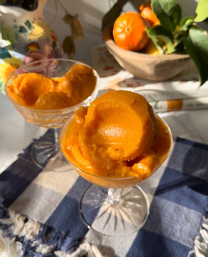 4 Ingredient Tangerine Dreamsicle Ice Cream (dairy free)