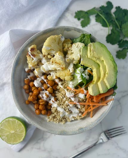 Buffalo Chickpea Bowl (10 Minute Prep!)