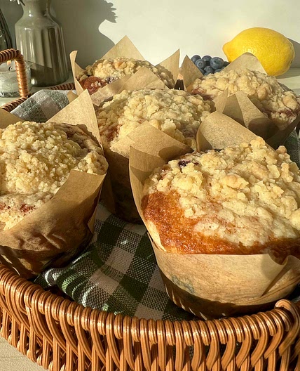 Blueberry & lemon muffins