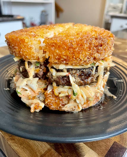 Galbi (Korean Short Rib) Rice Burger