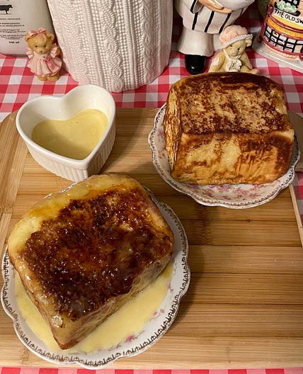Crème brûlée french toast 