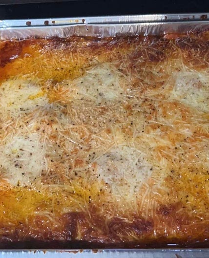 Nesh’s Lasagna for crowd of 150 :)