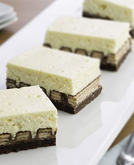 Brownie Bottom and KIT KAT® Cheesecake Bars