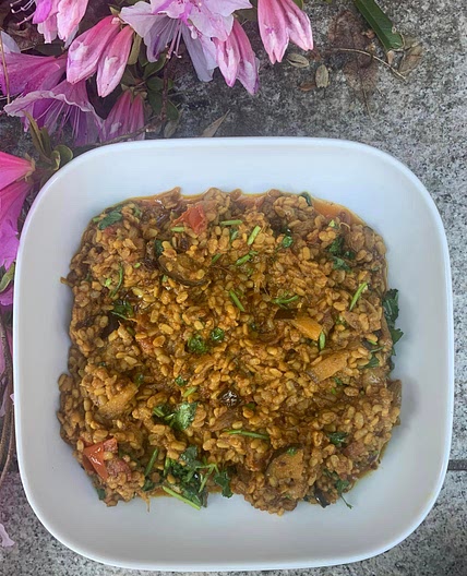Urad Daal with Aubergine
