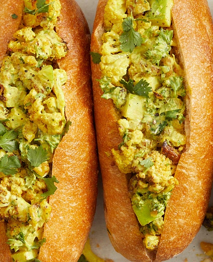 Cauliflower Salad Sandwiches
