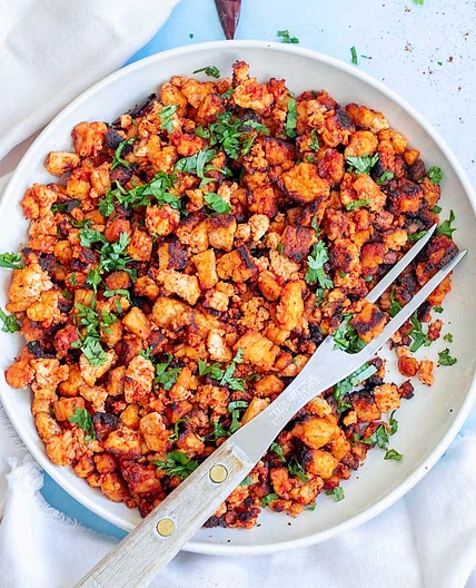 Tempeh Tofu Crumbles