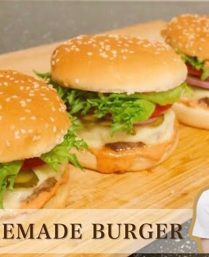 Really tasty, easy and in half an hour! 😋Juicy burger with mince