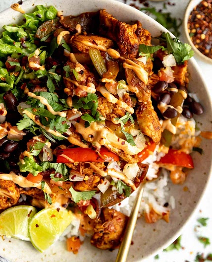 Chicken Fajita Burrito Bowl