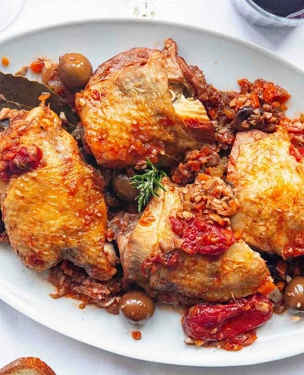 Authentic Chicken Cacciatore